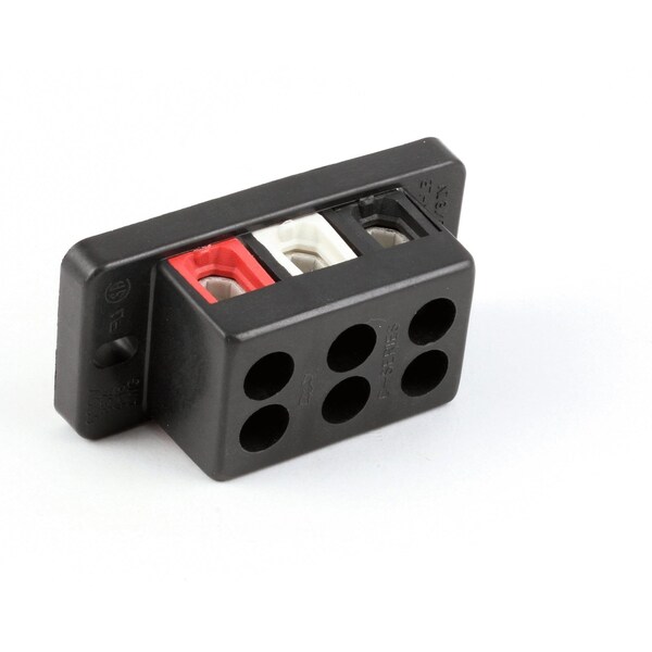 Terminal Block3 PoleRedWhtBlk